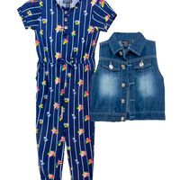 Conjunto de Algodón Niña Limited Too Multicolor