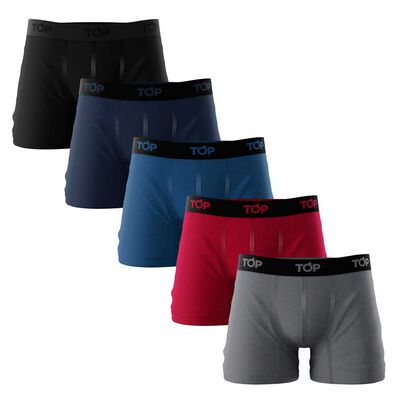 Pack 5 Bóxer Medio Hombre Top
