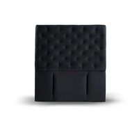Respaldo Latam Home 1,5 Plazas Brescia Tela Velvet Negro