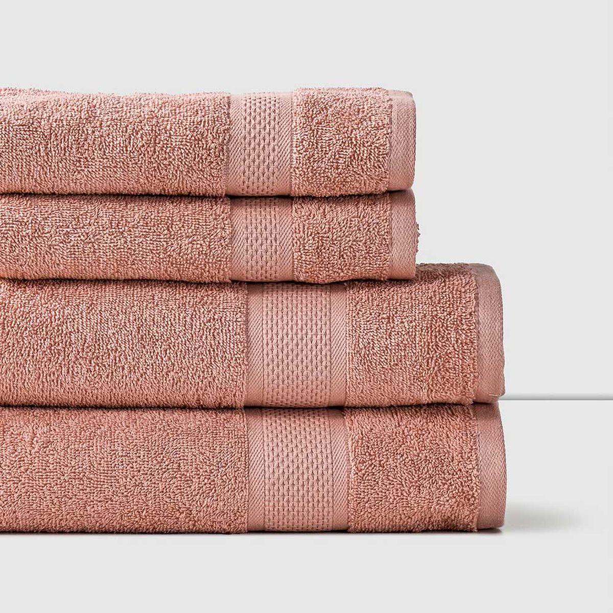 Set 4 Toallas American Family Rosado