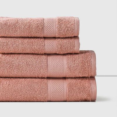 Set 4 Toallas American Family Rosado