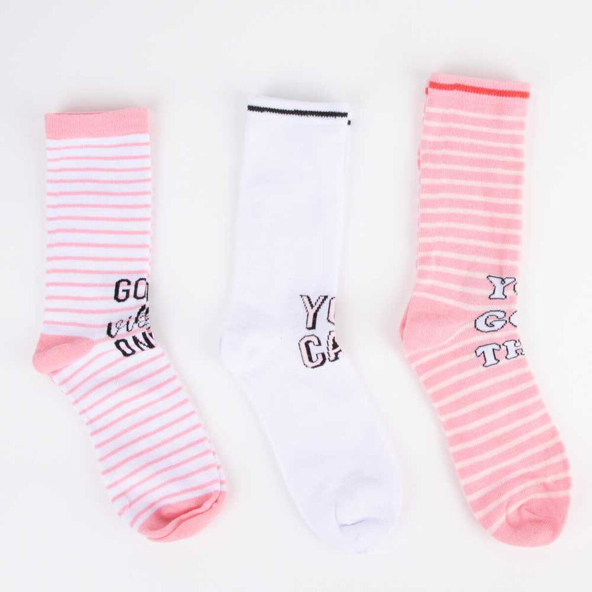 Pack 3 Calcetin Largo de Algod&oacute;n Ni&ntilde;a Mila