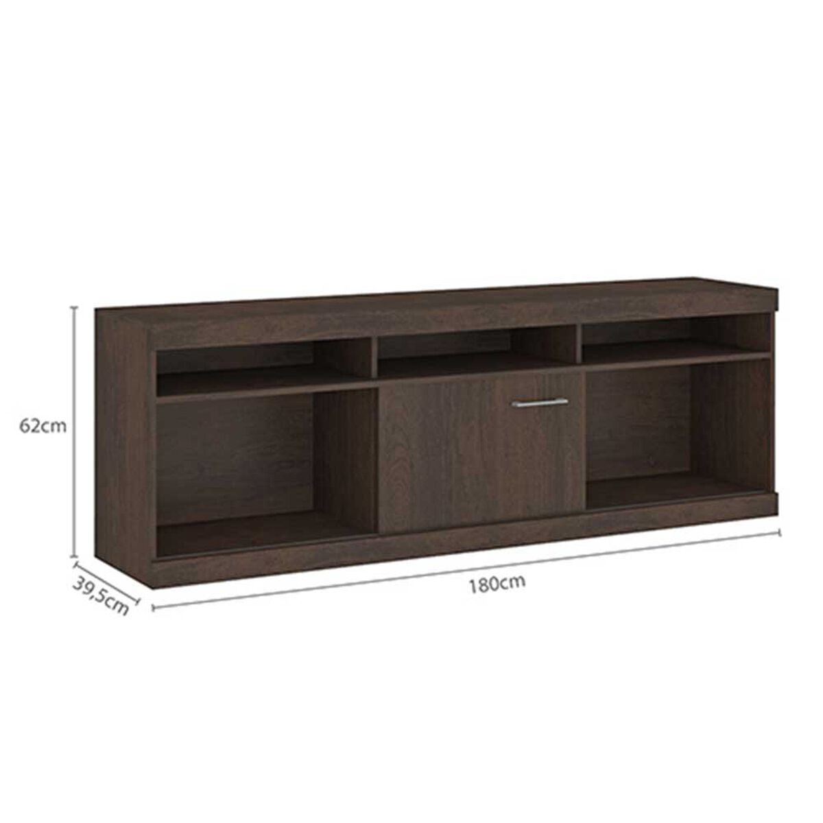 Rack TV Vekkahome Beatriz Hasta 75" Café