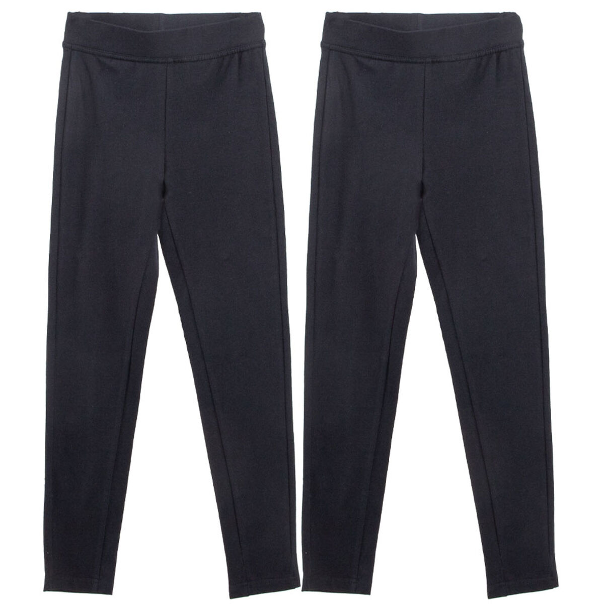 Pack 2 Calza Larga Escolar de Algodón Niña Talla 6 y 8 Crescendo