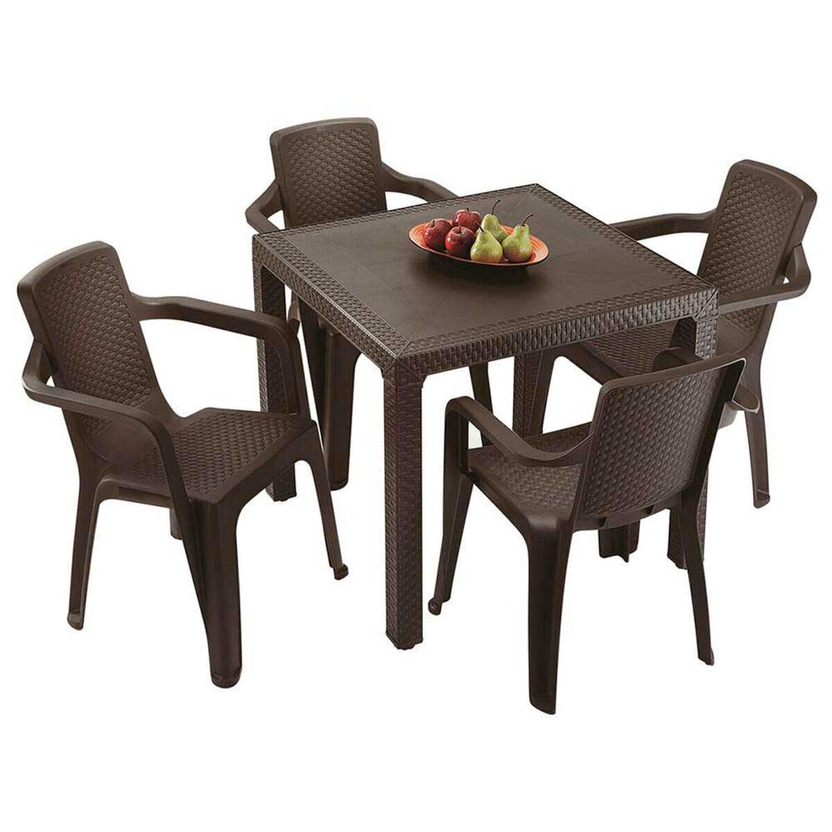 Silla para Terraza Rimax Eterna con Apoya Brazos Wengue