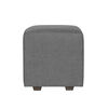 Juego de Living Innovamuebles Kahlo Sofá 3 Cuerpos + Dos Pouf 1 Cuerpo Gris Oscuro