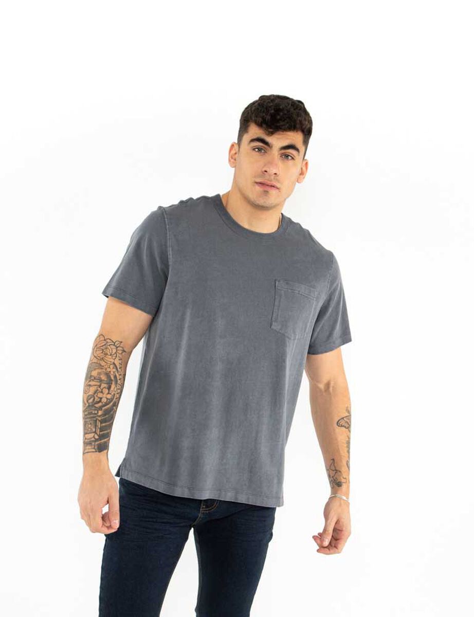 Polera Lisa Algod&oacute;n Manga Corta Hombre Icono