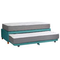 Cama Nido Latam Home 1,5 Plazas Zen Best Tela Turquesa
