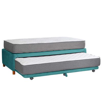 Imagen 1 del producto Cama Nido Latam Home 1,5 Plazas Zen Best Tela Turquesa