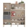 Mueble de Cocina Onessta Select 2 Cajones 6 Puertas Avena Grafito