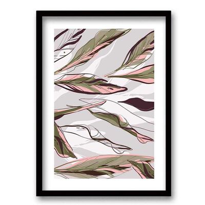 Cuadro Decorativo Retela Vegetal 50 x 35 cm