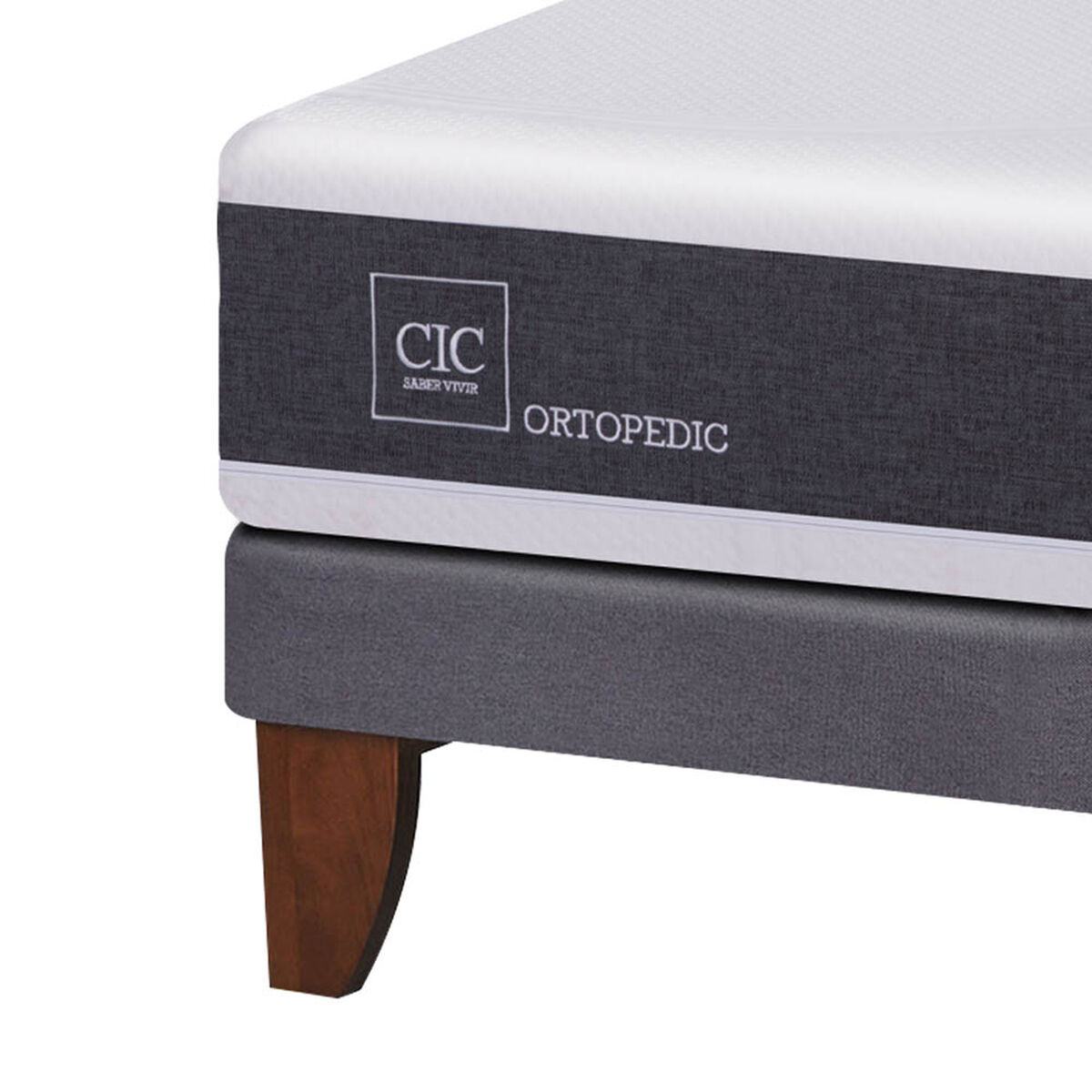 Cama Europea CIC 1 Plaza Ortopedic + Almohada