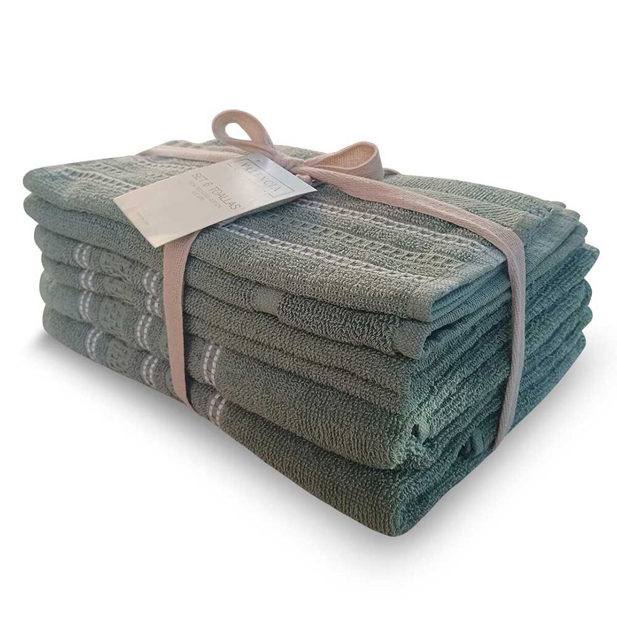 Set 6 Toallas Idetex Valencia Olivo