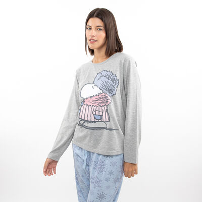Pijama Manga Larga Mujer Snoopy
