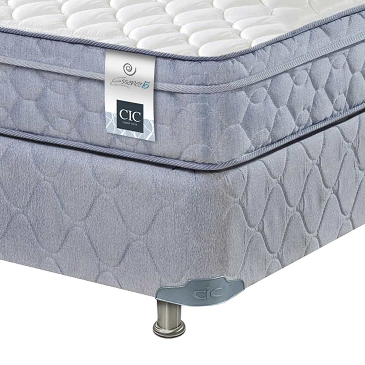 Box Americano 2 Plazas Base Dividida CIC Essence 5 + Maderas