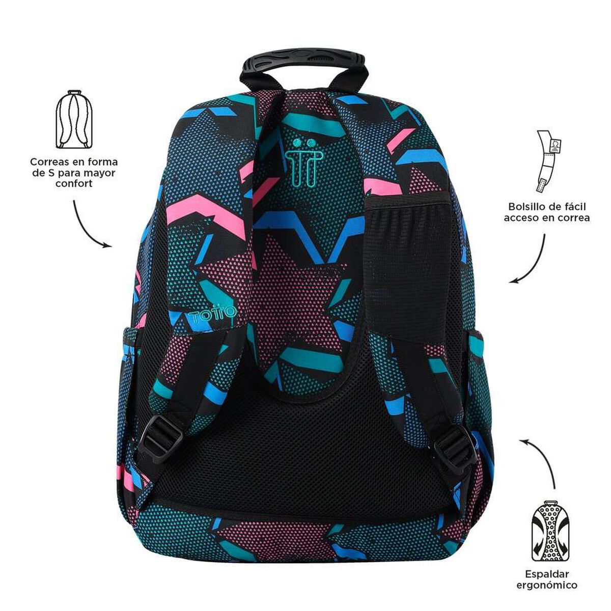 Mochila Estrellas Multicolor Totto