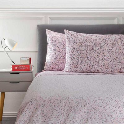 Juego de Sábanas Estampadas Casanova 144 Hilos 1,5 Plazas Hojas