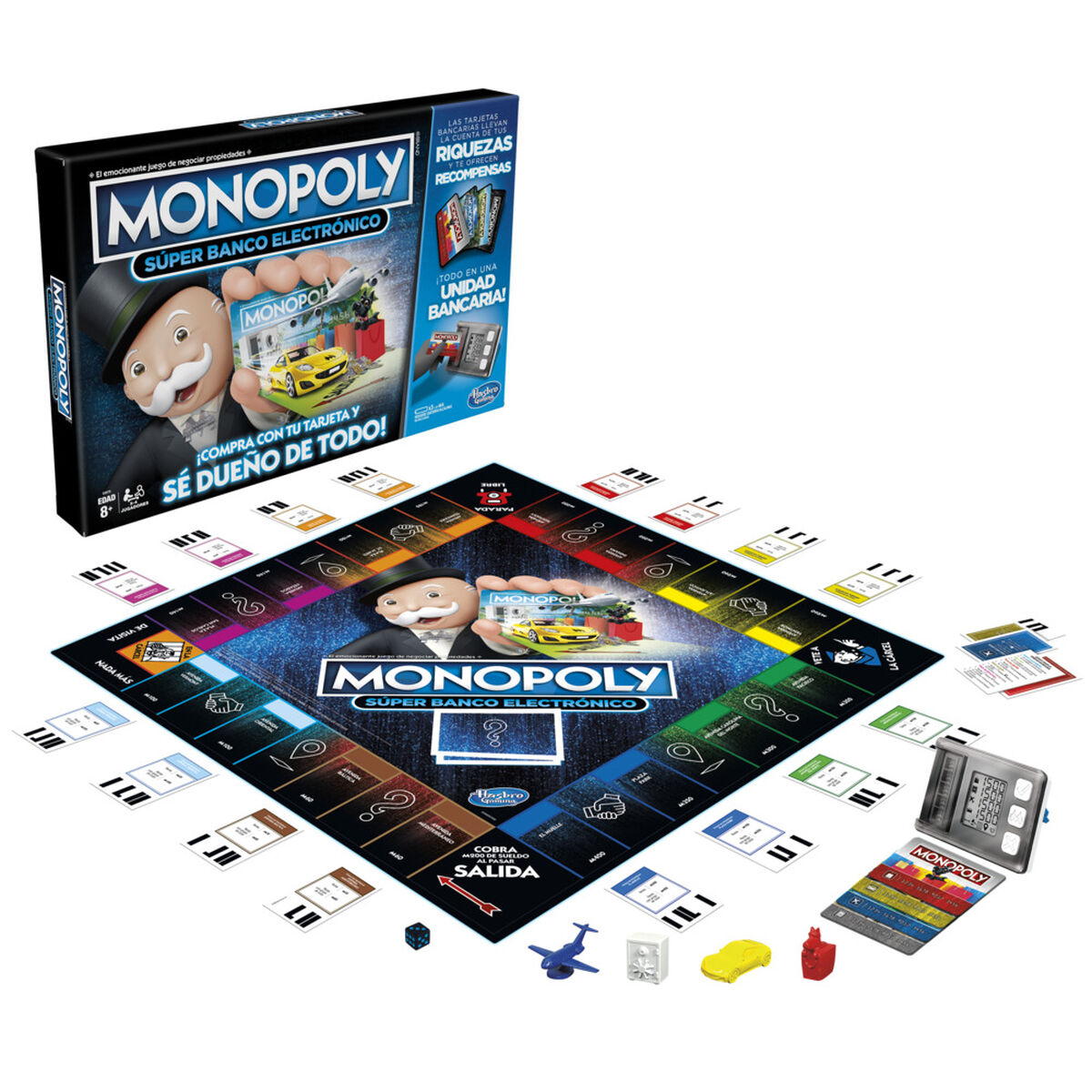 Juego de Mesa Monopoly Super Banco Elecrónico