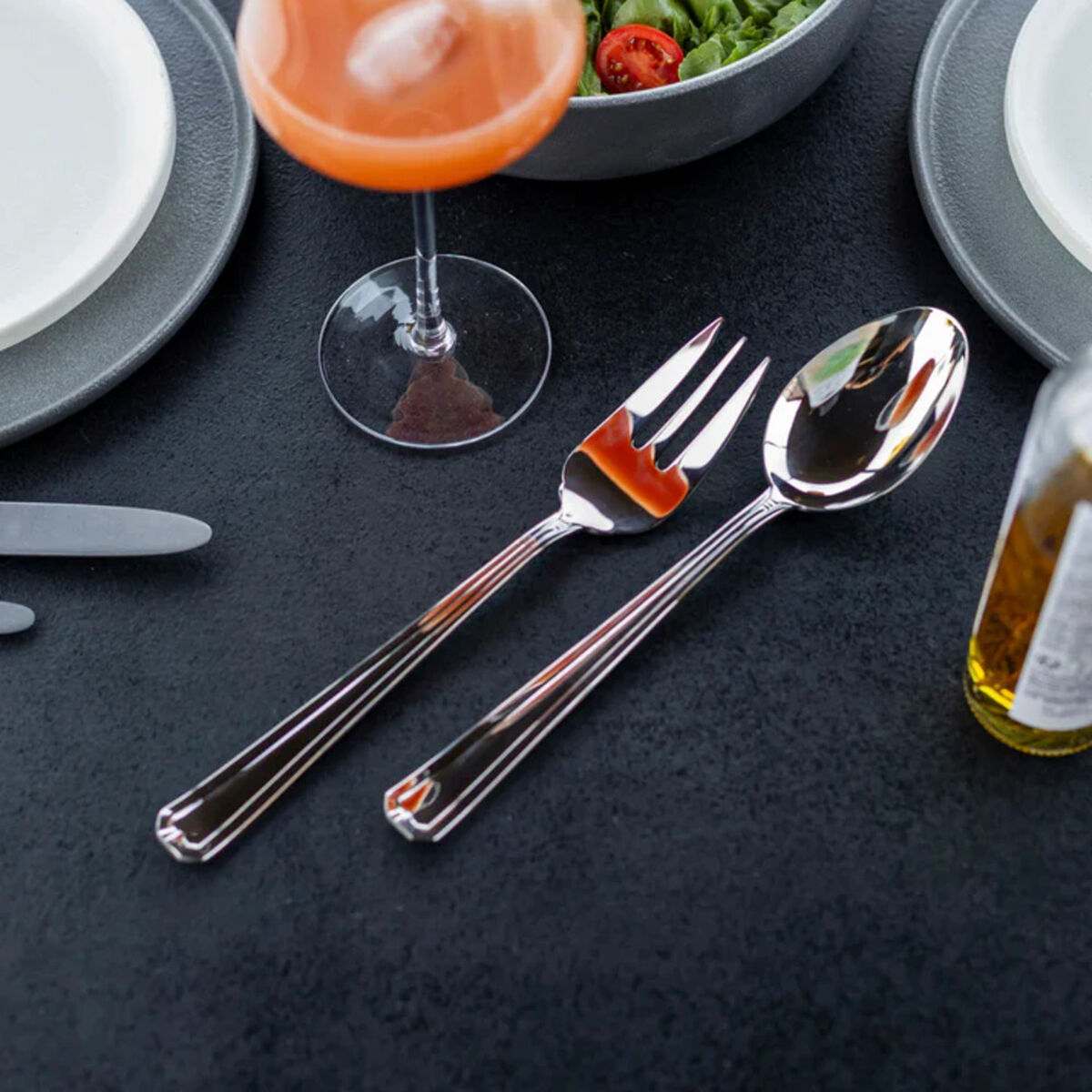 Set Tenedor y Cuchara Servir 2 Piezas Oxford Coquinaria