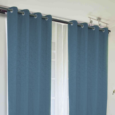 Imagen 2 del producto Combo Cortinas Doral Camila 220 x 140 cm Azul Petroleo
