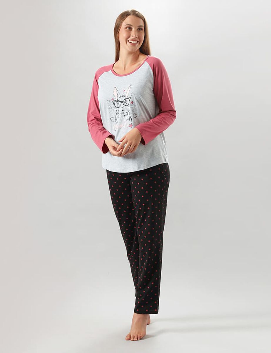 Pijama de Algodón Mujer Flores