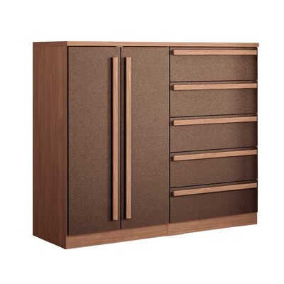 Imagen 1 del producto Cómoda Onessta Malaga 5 Cajones 2 Puertas Terracota