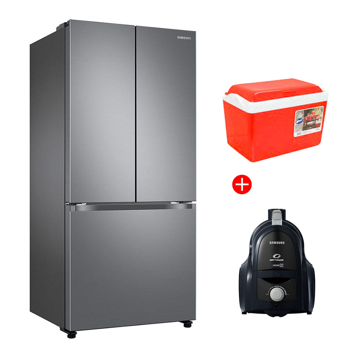 Combo Refrigerador Side By Side Samsung RF44A5002S9 431 lts. + Aspiradora CC4580V3K/XZS + Cooler Wenco 22 lt.