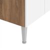 Mueble de Cocina Base Vekkahome Evandro 1 Cajón 3 Puertas Blanco