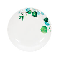 Set Platos Hondo Doral Flor 4 Piezas Verde