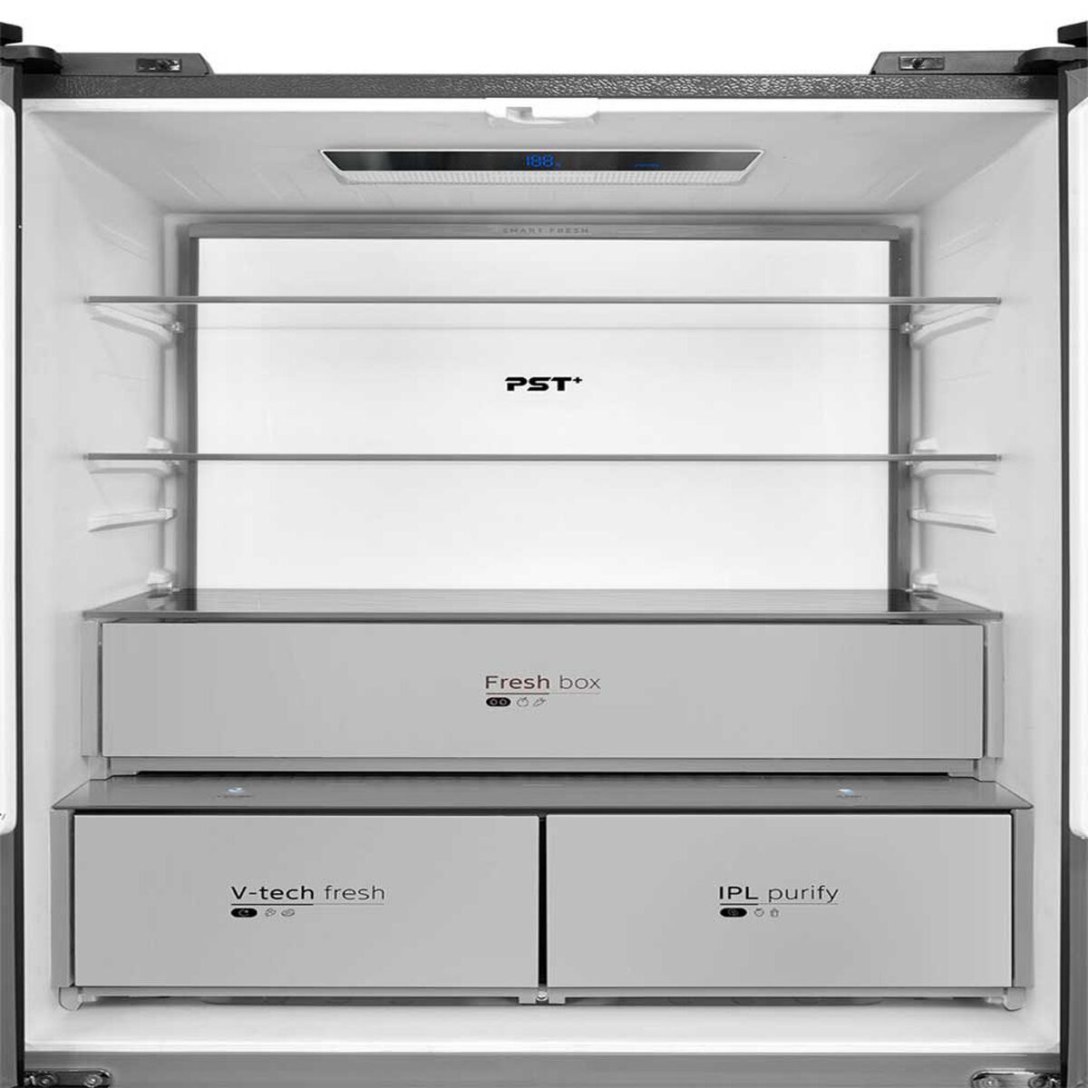 Refrigerador Multi Door Midea MDRMD706BIE70 474 lts. Perfect Fit + V-Tech