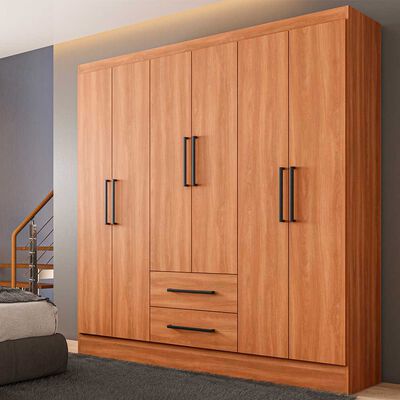 Imagen 1 del producto Clóset Roca Ámbar 6 Puertas 2 Cajones Canela