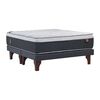 Combo Cama Europea Celta Base Dividida King Everest Cobre + Parrilla a Carb&oacute;n Casanova Cover Premium Medium