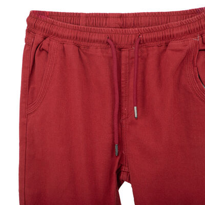 Imagen 2 del producto Pantalón Jogger Cintura Elásticada de Algodón Niño Cutback Burdeo