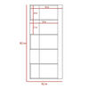 Combo Biblioteca Cubo + Separador de Ambientes TuHome Beijing Wengue/Blanco