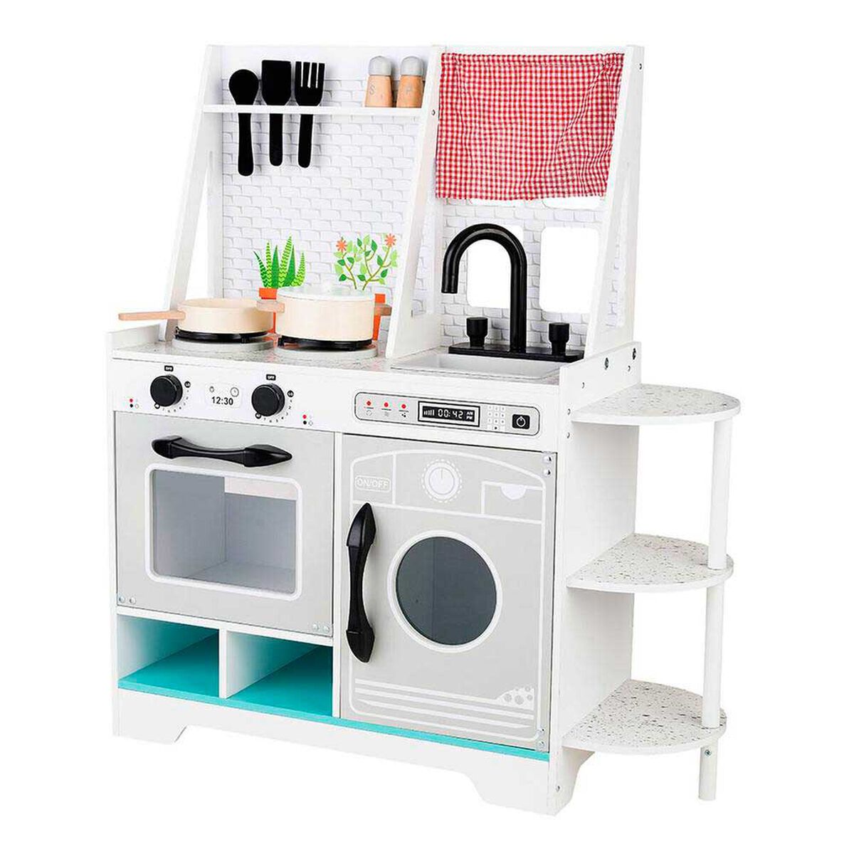 Cocina De Madera Gamepower Gris/Calipso con Accesorios