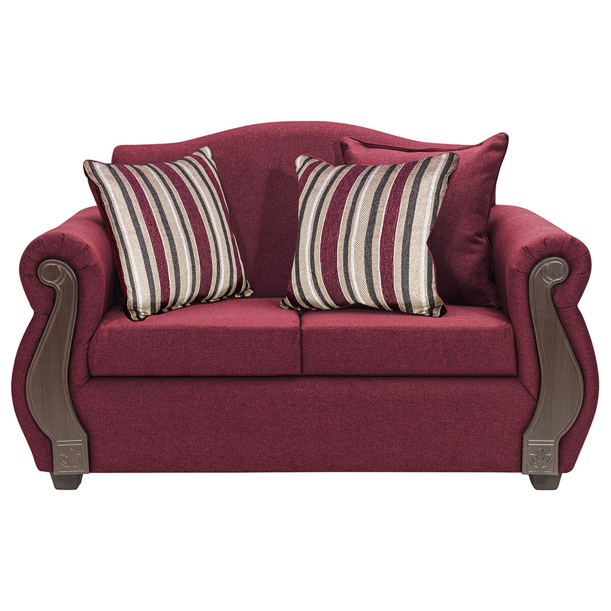 Sof&aacute; Innovamuebles New Bugambilia 2 Cuerpos Burdeo