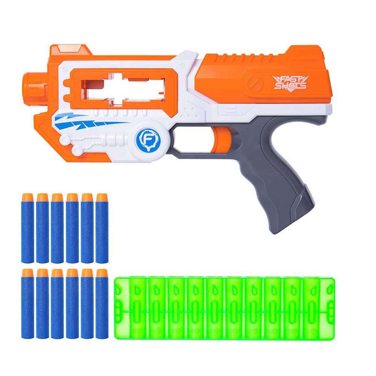 Set Lanzador, 12 Dardos Foam Happy Line