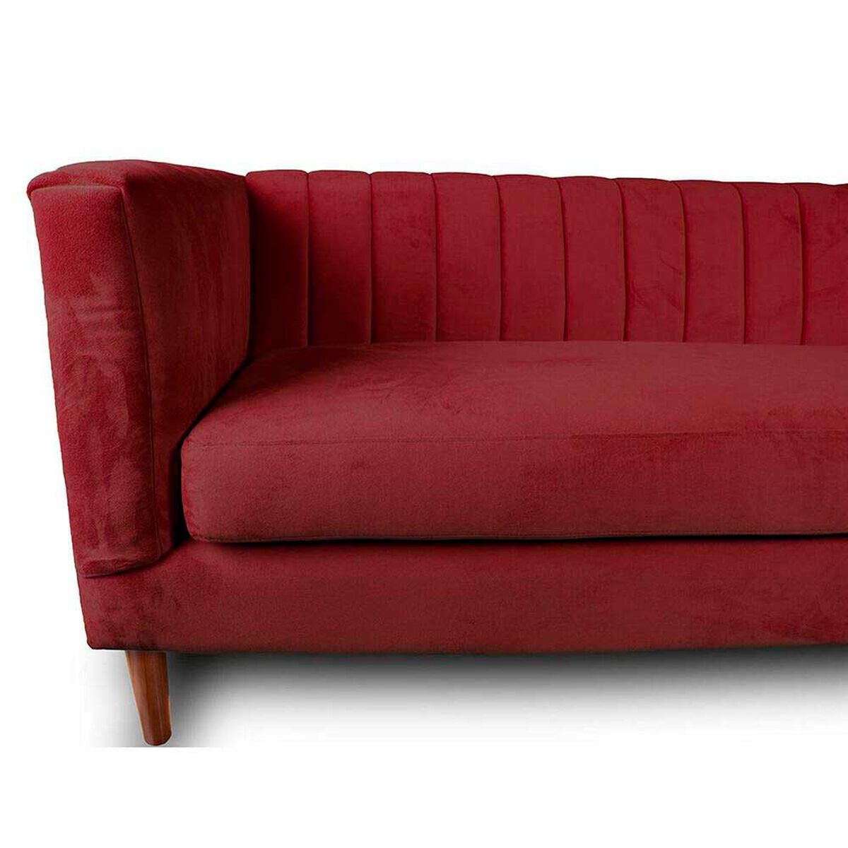 Sof&aacute; Tela Velvet Latam Home Sorrento 3 Cuerpos