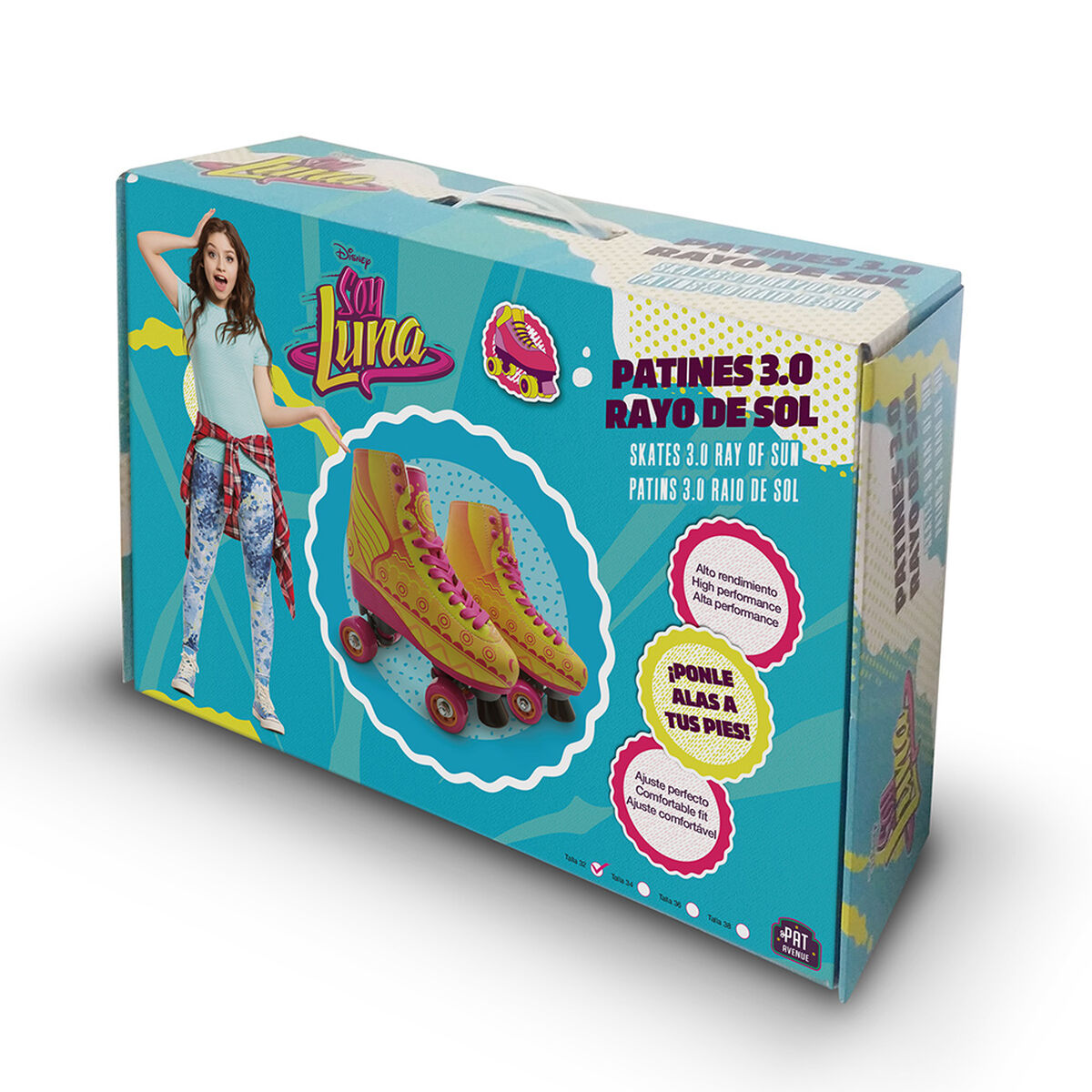 Patines Soy Luna 3.0 Rayo de Sol talla 32