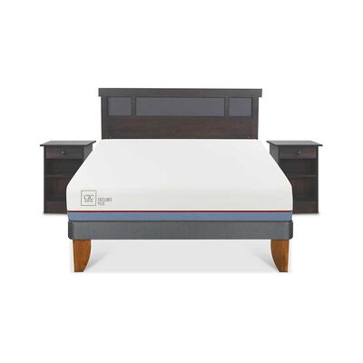 Imagen 1 del producto Cama Europea CIC 2 Plazas Excellence Plus + Respaldo + 2 Veladores Dublin