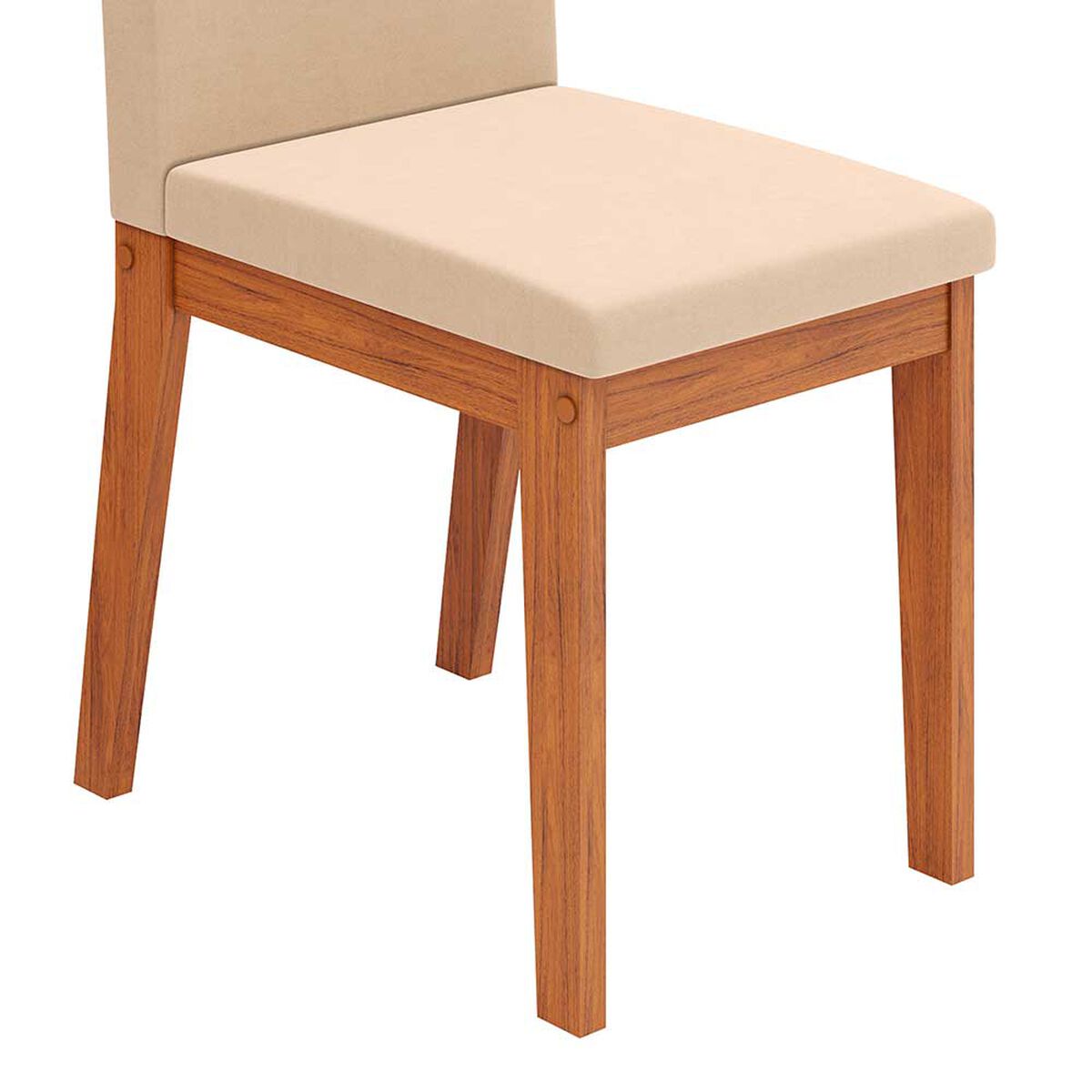 Juego de Comedor Vekkahome Canes 4 Sillas Caf&eacute;