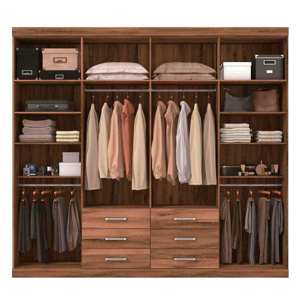 Cl&oacute;set Altavision Master 8 Puertas 6 Cajones Caf&eacute;