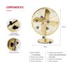 Ventilador de Mesa Thomas TH-16DM Gold