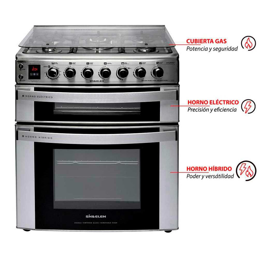 Cocina a Gas/Eléctrica Sindelen CH-770DHIN 5 Quemadores