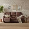 Sof&aacute; Reclinable Daniels Tradicional Norman 3 Cuerpos Caf&eacute; Oscuro