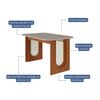 Juego de Comedor Decocasa Valentina 4 Sillas Off White