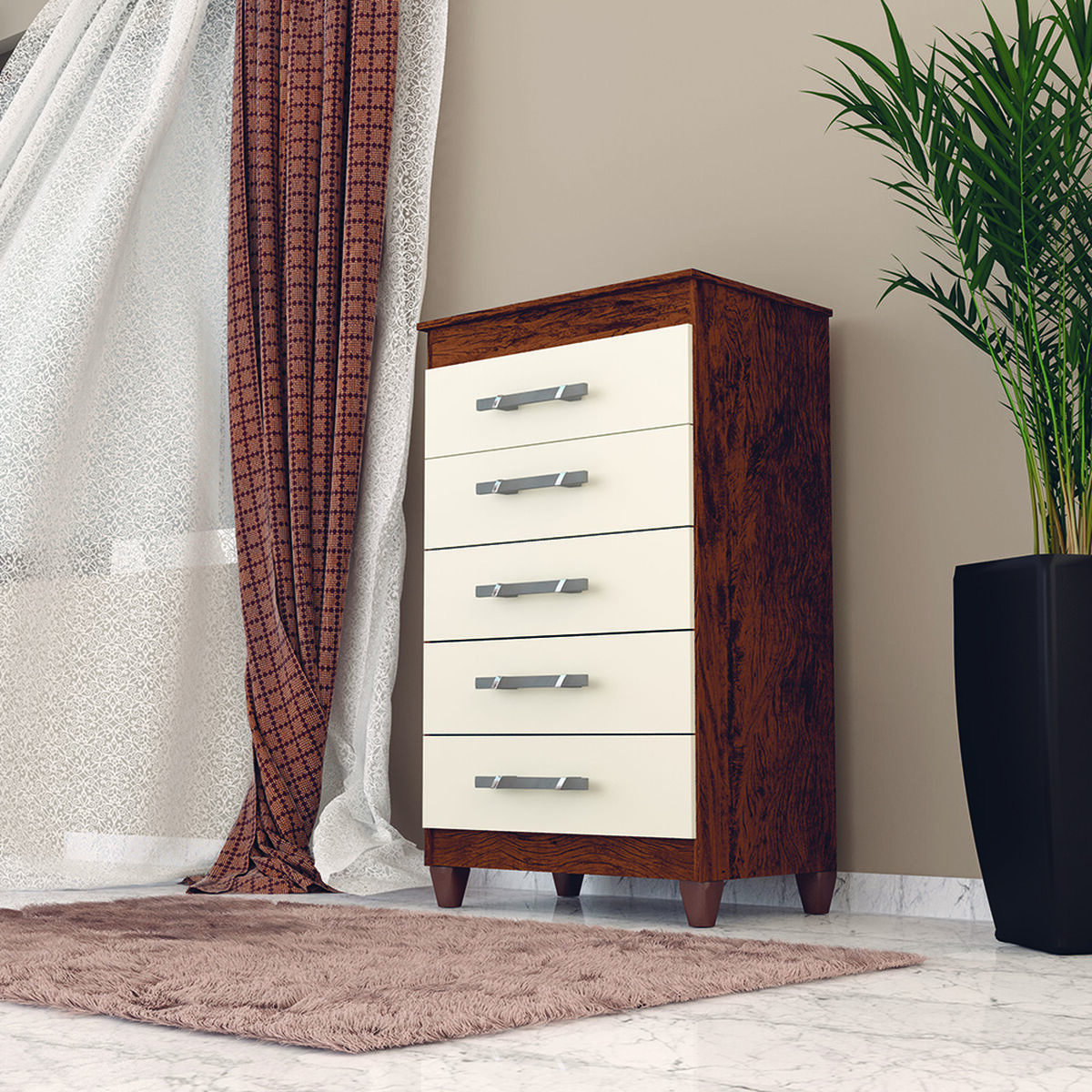 Comoda Joyero Jdo & Design Capri 5 Cajones 
