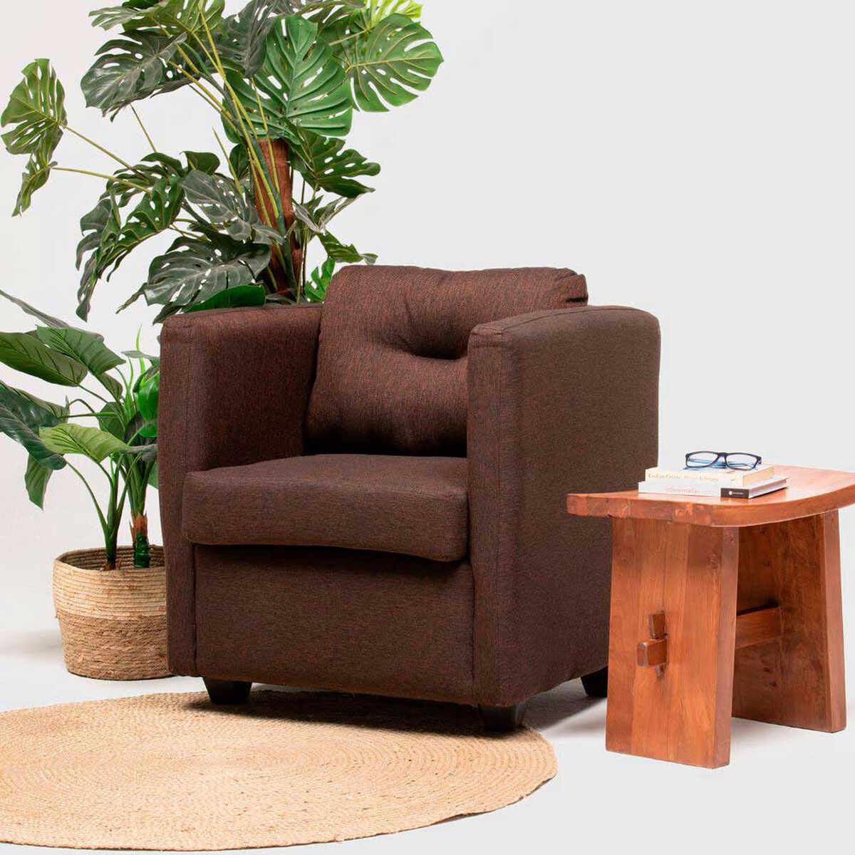 Poltrona Cabsur Caburga Tela Chocolate