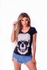 Polera Manga Corta Mujer Rock Caviar