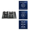 Encimera a Gas Electrolux 4 Quemadores KE4HP